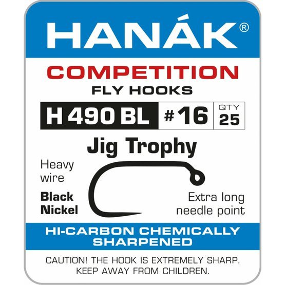 Háček muškařský hanák H490BL - Jig Trophy