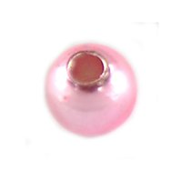 Mosazná hlavička - brass  beads 3.8 mm - Metallic Pink