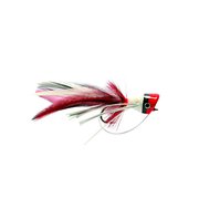 Bass Popper Red and White