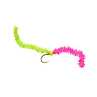2 Tone Chewing Gum Worm  Pink - Chartreuse