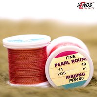 Kroužkovací nit Pearl Round Ribbing - Červená