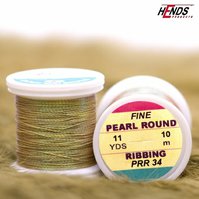 Kroužkovací nit Pearl Round Ribbing - Olivová světlá