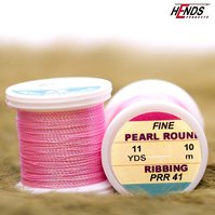 Kroužkovací nit Pearl Round Ribbing - Růžová