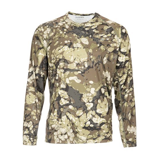 Tričko s uv ochranou simms solarflex print Riparian camo.jpg