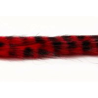 Troutline Rabbit Barred Zonker Strip - Red