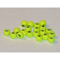Mosazná hlavička - brass  beads 3.8 mm - Fluo Yellow