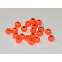 Mosazná hlavička - brass  beads 3.2 mm - Fluo Red