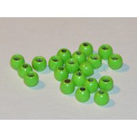 Mosazná hlavička - brass  beads 3.2 mm - Fluo Green