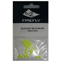 Plastový korálek Fluo Hot Head Beads 3mm - Fl. Green