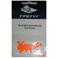 Plastový korálek Fluo Hot Head Beads 3mm - Fl. Orange